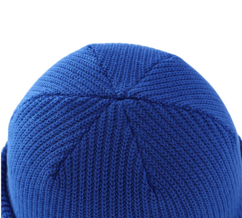Connectyle Outdoor Classic Bassic Men 's Warm Winter Hats Daily Thick Knit Cuff Beanie Cap Blue, 55 60cm - Image 5